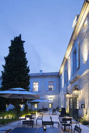 Terrasse nuit - Hôtel des Doctrinaires