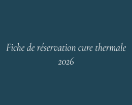 Fiche de réservation Aix-les-Bains 2026
