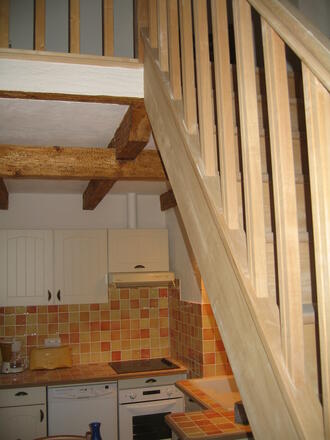 escalier menant vers séjour