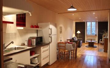 Cuisine ouverte sur salon