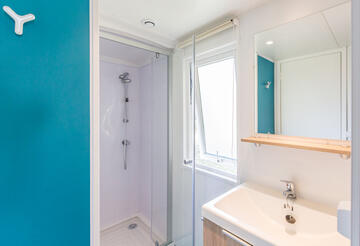 Mobil-home Savoie salle d'eau