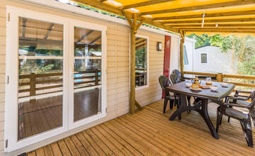 Mobil-home Savoie terrasse