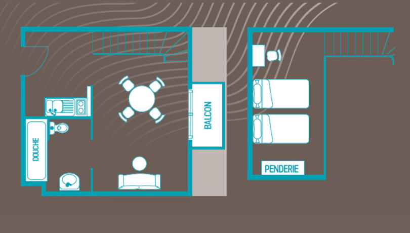 Villa Thermae suite confort - Plan