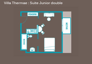 Villa Thermae suite junior double - Plan