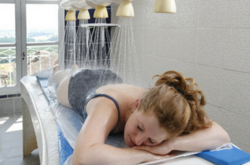 soin cure thermale rhumatologie - douche sous affusion