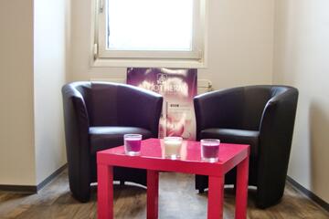 Salle d'attente cabine de massage